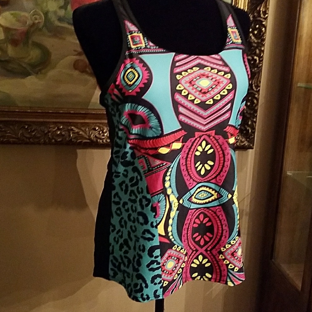 Colorful Tankini brand new. NWOT